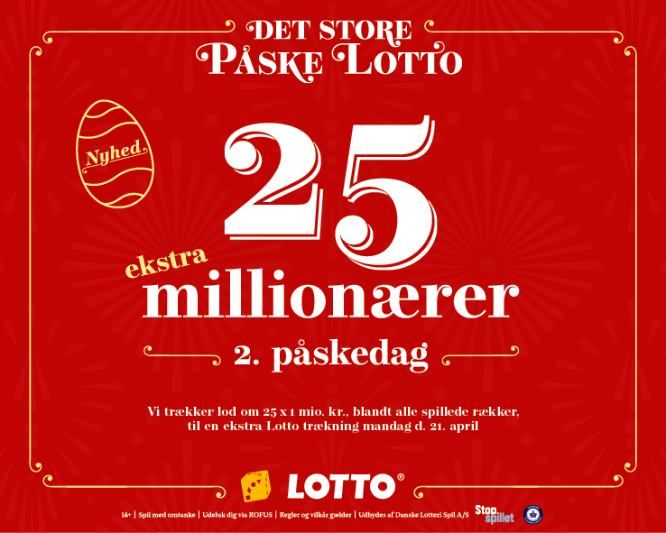 Danske Spil vil gerne høre fra tre danskere, der alle har vundet 1 million kroner.
