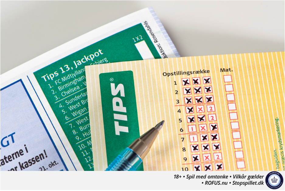 Helt så mange krydser som på billedet satte odenseaneren ikke, da han fandt sine 13 rigtige. Han spillede et system på 16 rækker med syv halvgarderinger.